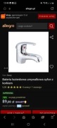 NOWA Bateria łazienkowa umywalkowa syfon z korkiem