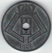 Belgia 25 centymów centimes 1946 E-Q - 26 mm - nr 2