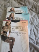 Rajstopy Mirella 3paczki .M2. Czarne rajstopy 15 DEN