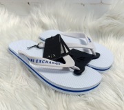 armani exchange japonki damskie 39 nowe biało niebieskie logo premium lux