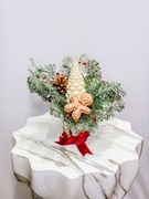 Stroik Świąteczny ze świeczkami prezent Boże Narodzenie handmade candlebox