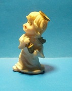 figurka ceramiczna - Anioł z latarnią