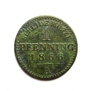 1 Fenig 1866 r. A.  Prusy 