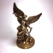 MICHAŁ ARCHANIOŁ figurka w kolorze brązowym (PLA SILK) - DRUK3D