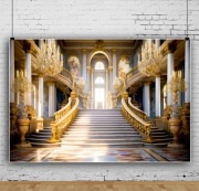 Baner fotograficzny do zdjęć na różne imprezy 300x250cm - Złota sala