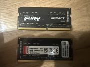 Pamięć RAM DDR4 so-dimm 16gb 2x8gb Kingston Fury Impact 2666MHz CL15