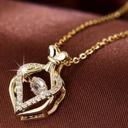 Piękny łańcuszek stal nierdzewna cyrkonia