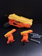 3 Pistolety Nerf z strzałkami