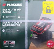 Zestaw Bateria parkside 20V/ 2Ah + ładowarka 