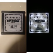 Ramka świecącą Led Harry Potter  cytat ALBUS DUMBLEDORE