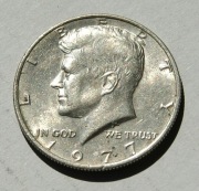 50 cent 1977 half dollar Kennedy  Stan !!