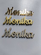 Imię napis złota plexi pleksi lustrzana