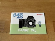 Japońska skrócona instrukcja obsługi Mamiya 645 pro