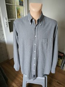 Gant Usa koszula męska w kratkę M/L szara oversize flannel