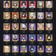 Konto Genshin Impact EU AR58 19 5* postaci 6 5* broni