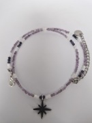 Choker Ametyst Szafir Kamień Księżycowy Gwiazda kamienie naturalne