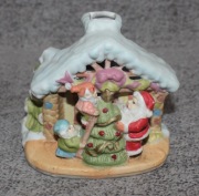 Świąteczny ceramiczny świecznik