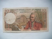 BANKNOT  FRANCJA 10 Franków 1970 r. seria T.571