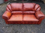  KANAPA SOFA NIE ROZKŁADANA ELEGANCKA SKÓRZANA