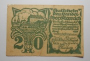 Banknot zastępczy Notgeld 20 Heller Austria