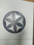 Rozeta góralska z blachy