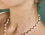 Perły prawdziwe w srebrze rodowanym pr925 -cudny naszyjnik 