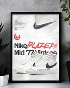 Plakat A3 Nike Blazers mid 77