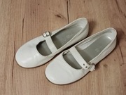 Buty lakierki dziecięce do komunii Smart fit  białe rozm. 35,5