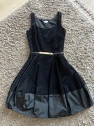 Solar sukienka nowa bez metki czarna 34 aksamit 