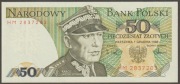 Polska 50 złotych 1988 - Karol Świerczewski - HM - stan bankowy UNC