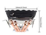 Chłodzenie aktywne Procesora cpu amd intel wentylator radiator pasta