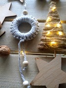 Ozdoba świąteczna w stylu Boho, eko bombka 034