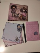 Santoro papeteria teczka długopis zestaw karteczek koperty