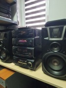 Wieża TECHNICS +kolumny+pilot