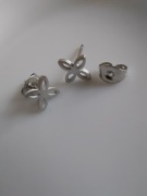 MEGA! Kolczyki wkrętki KWIATUSZKI STAL 316L