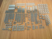 Lego technic 293 elementy jasno szare 