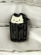NOWA Przypinka pin metalowa kot kotek cat