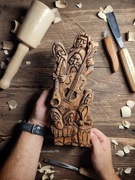 Kapela muzykanci drewno rzeźba ludowa ozdoba prezent rękodzieło  