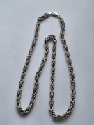 Łańcuszek srebrny pr. 925 Gruby 36,2g splot królewski bizantyjski Srebro Ag