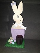 Świecznik z zajączkiem 