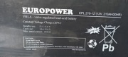 Europower 12V 210AH EPL210-12