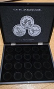 kaseta na monety srebrne 1 Oz Australian Kookaburra