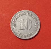 Moneta 10 fenigów 1908 "D", Niemcy