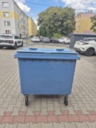 Kosz 660 l do segregacji odpadów NIEBIESKI na kołach Solidny CONTENAUR