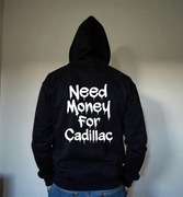 Męska Czarna Bluza M Need Money For Cadillac