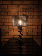 Lampa stołowa industrialna, loftowa