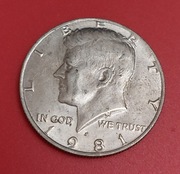 Moneta USA 1981r. half dollar Kennedy