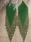 Kolczyki z japońskich koralików.