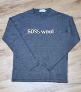 Bluza sweter Casual Friday 50% wool r L