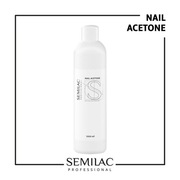 Semilac Professional Nail Acetone - Zmywacz do lakieru hybrydowego  1000 ml